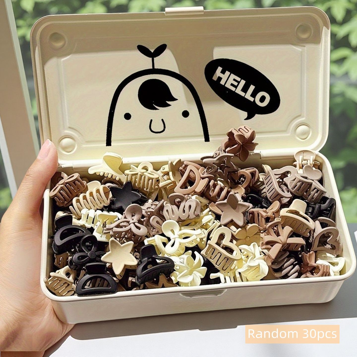 Travel Accessories Essentials - 10/20/30pcs Beige Mixed Pack Small Clips,