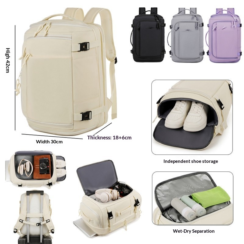 Travel Accessories Logo - Travel Backpack Large Capacity Multi-Functional Computer