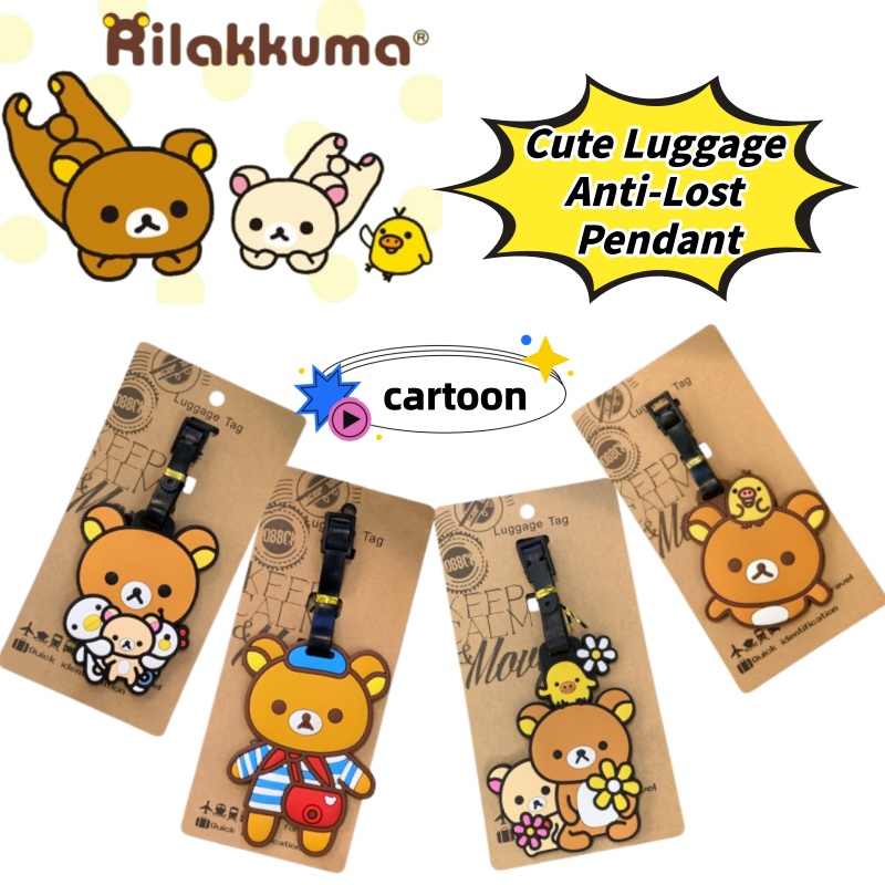 Travel Accessories Gear - Rilakkuma Creative Personalized Luggage Tag Anti-Lost