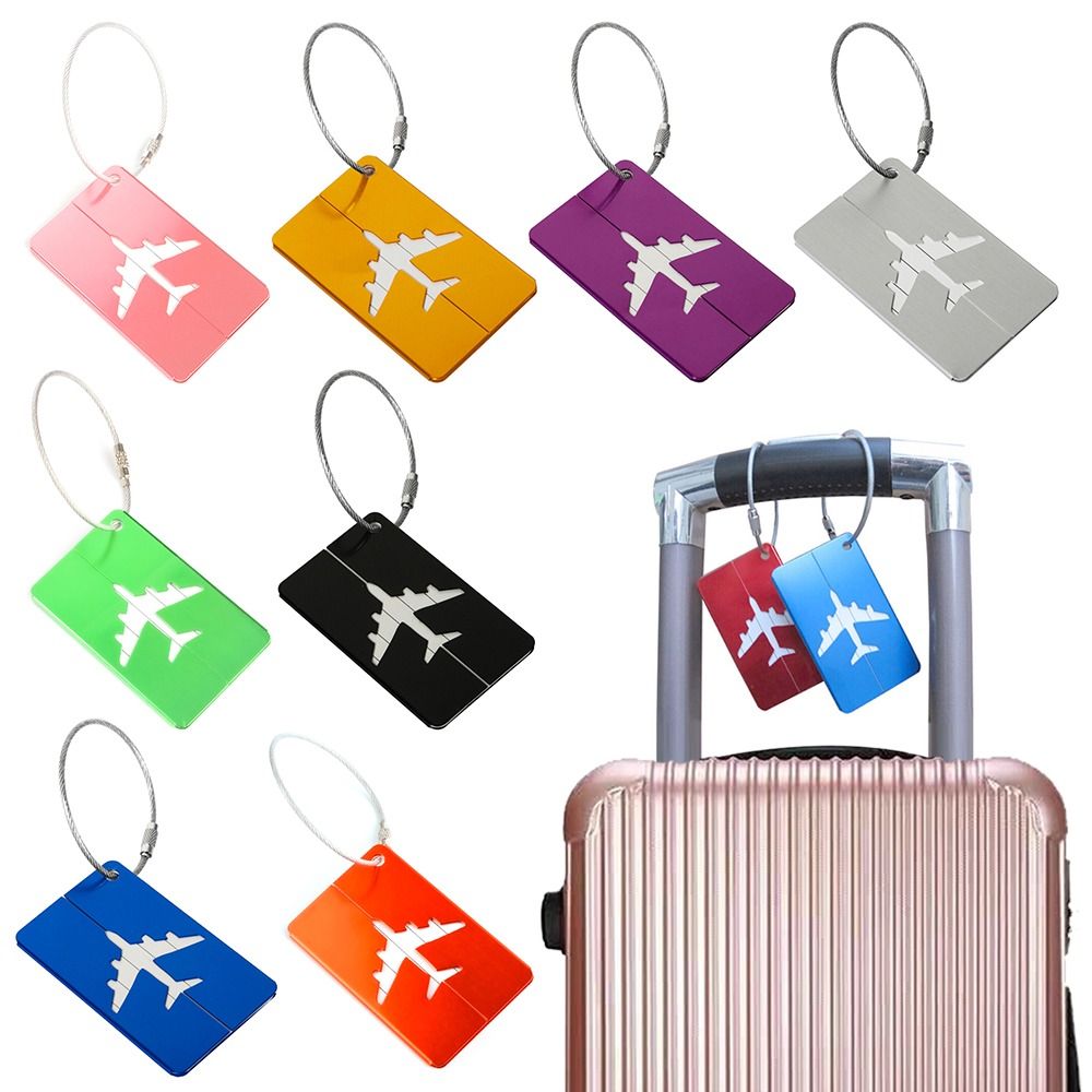 Travel Accessories Gear - Aluminium Travel Luggage Tags Reusable Suitcase