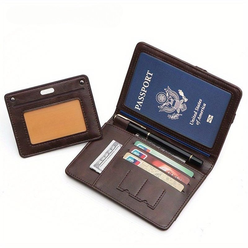 Travel Accessories For Plane - 1PC Lightweight Passport Wallet RFID Blocking