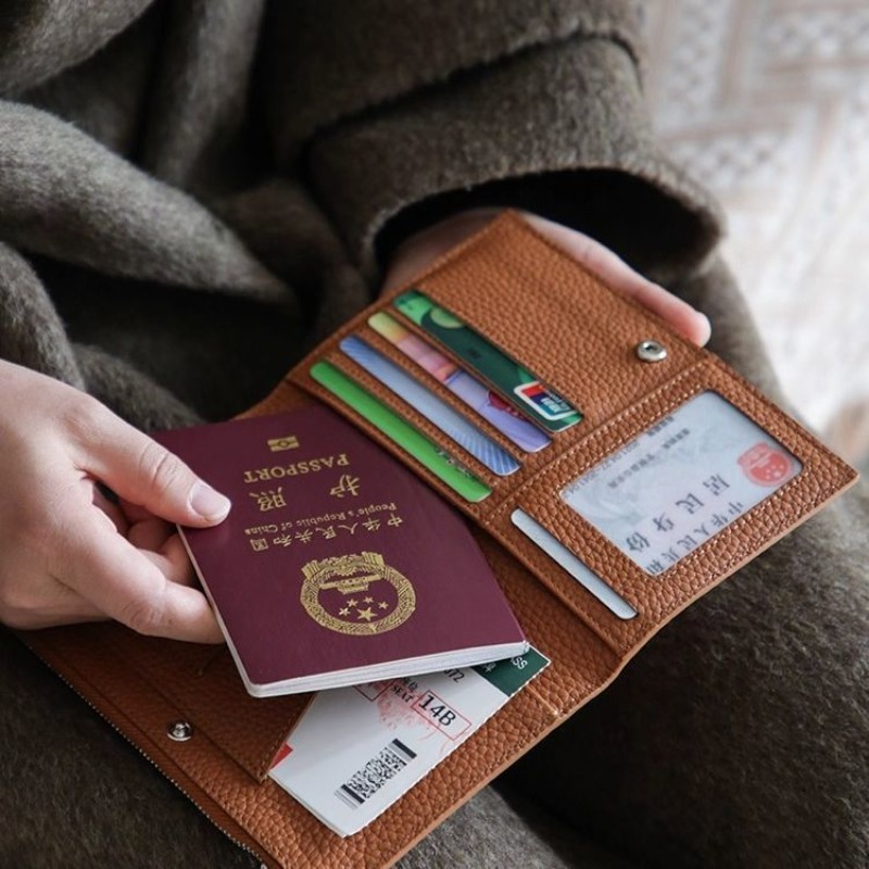 Leather Passport Holder Covers - Travel Accessories For Plane 评论和价格
