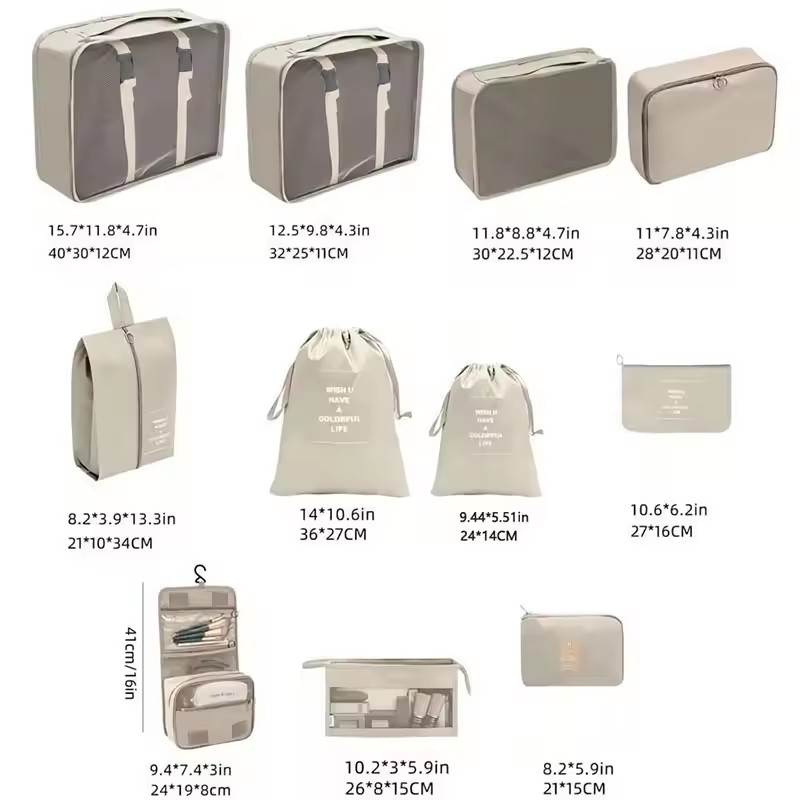 Travel Storage Bags Set 7/8/9/ - Travel Accessories Gift Set 评论和价格