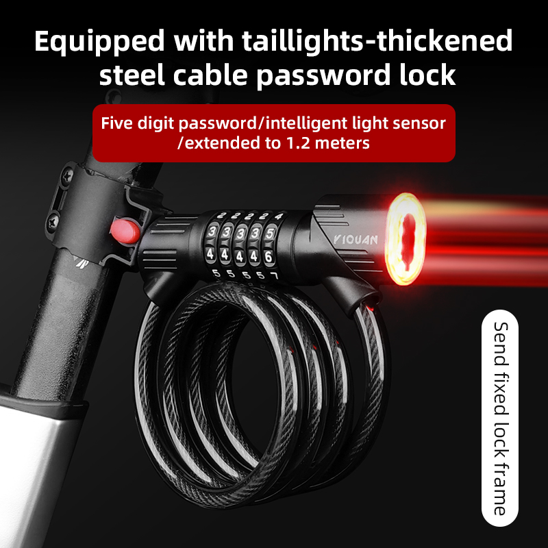 Bicycle Steel Cable Lock 1.2m  - Cable Lock Combination 评论和价格