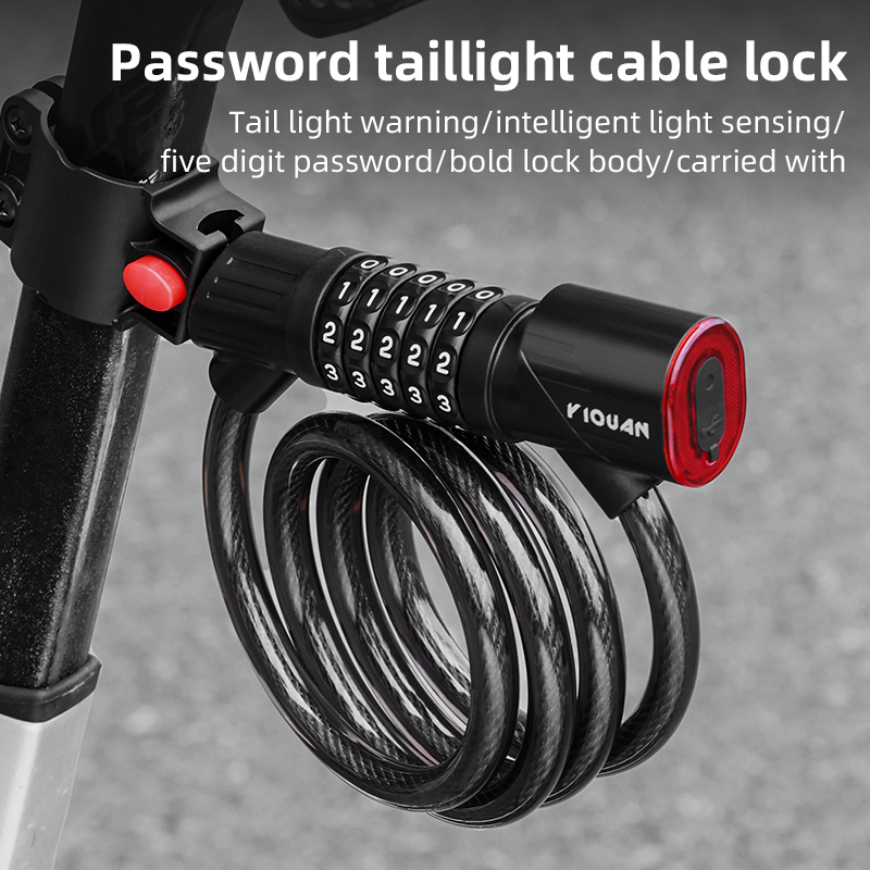 Bicycle Steel Cable Lock 1.2m  - Cable Lock Combination 评论和价格