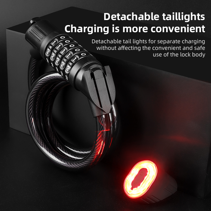 Bicycle Steel Cable Lock 1.2m  - Cable Lock Combination 评论和价格