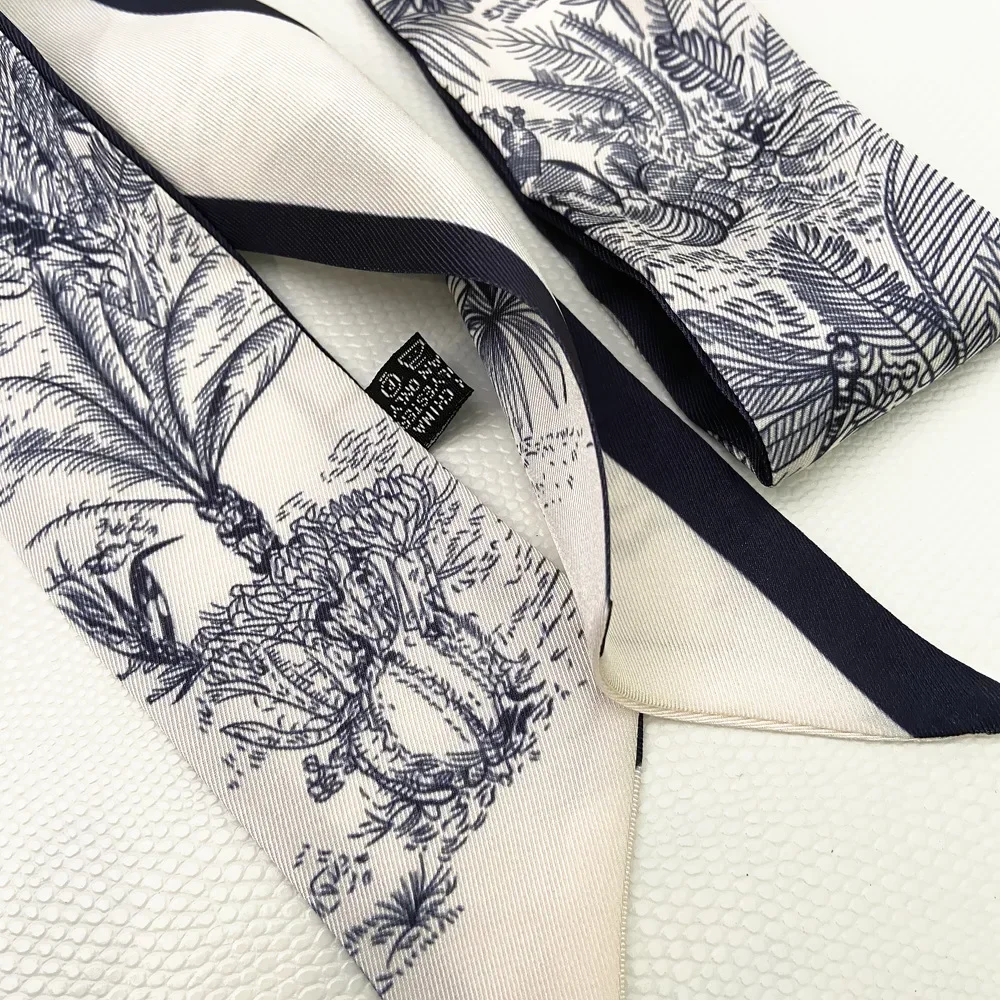 Extended Ribbon Scarf, Silk Ha - Travel Accessories Gifts 评论和价格
