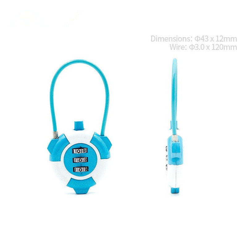 3 Digit Combination Cable Lock - Cable Lock Combination 评论和价格
