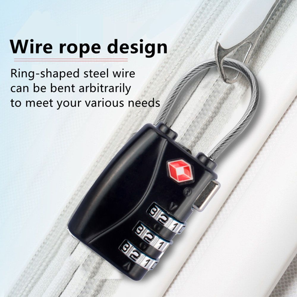 Waterproof Cable Luggage Lock  - Cable Lock Combination 评论和价格