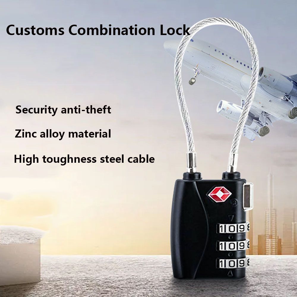 Waterproof Cable Luggage Lock  - Cable Lock Combination 评论和价格