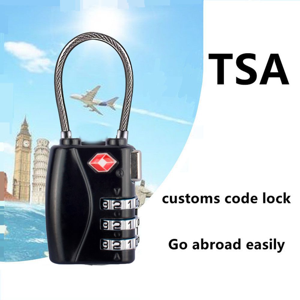 Waterproof Cable Luggage Lock  - Cable Lock Combination 评论和价格