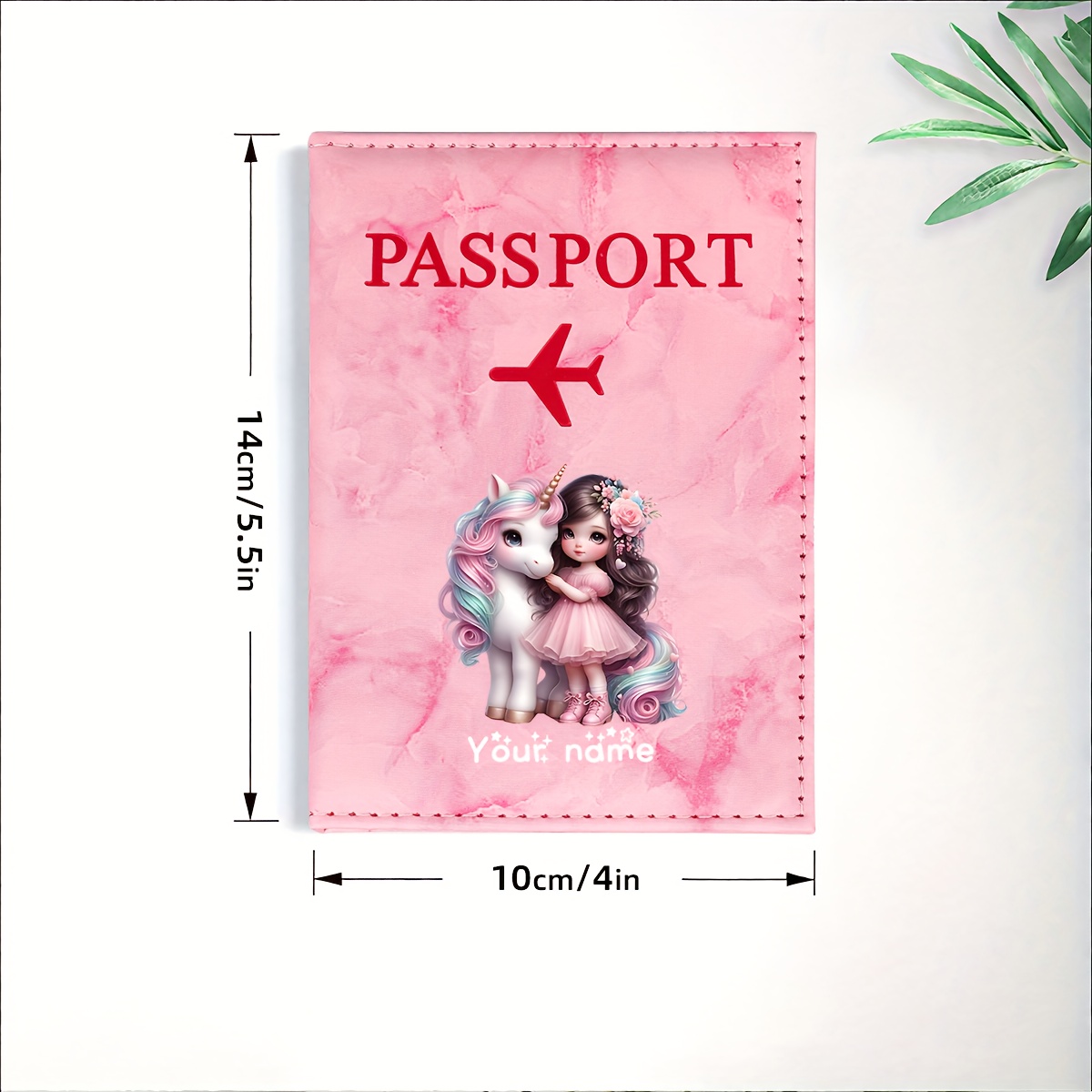 Unicorn Girl Pattern PU Passpo - Travel Accessories For Plane 评论和价格