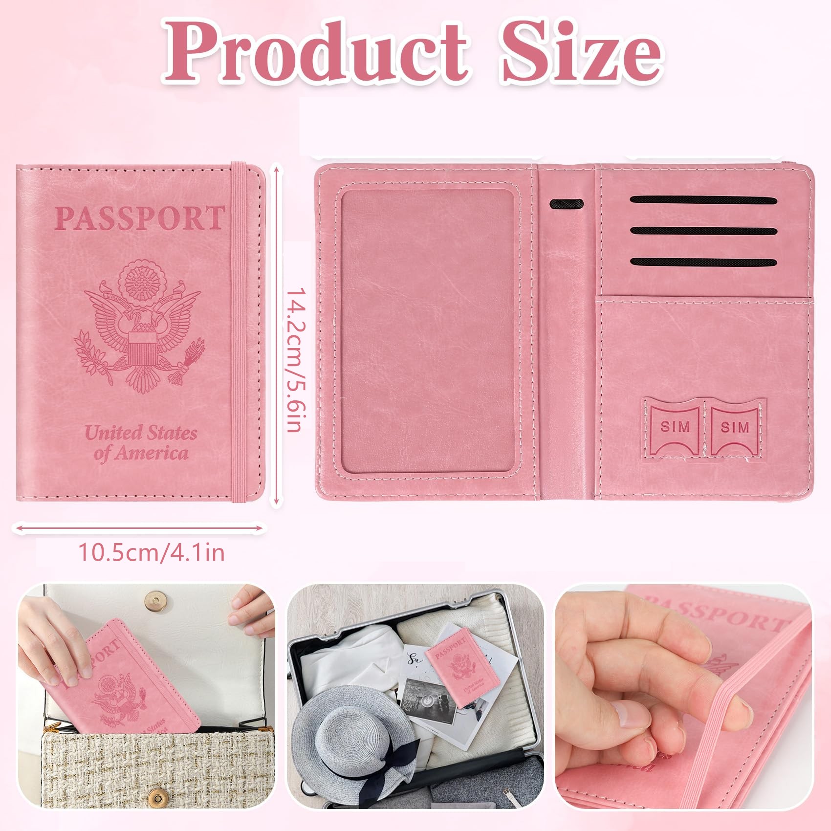 Passport Holder for Travel, Rf - Travel Accessories Essentials 评论和价格