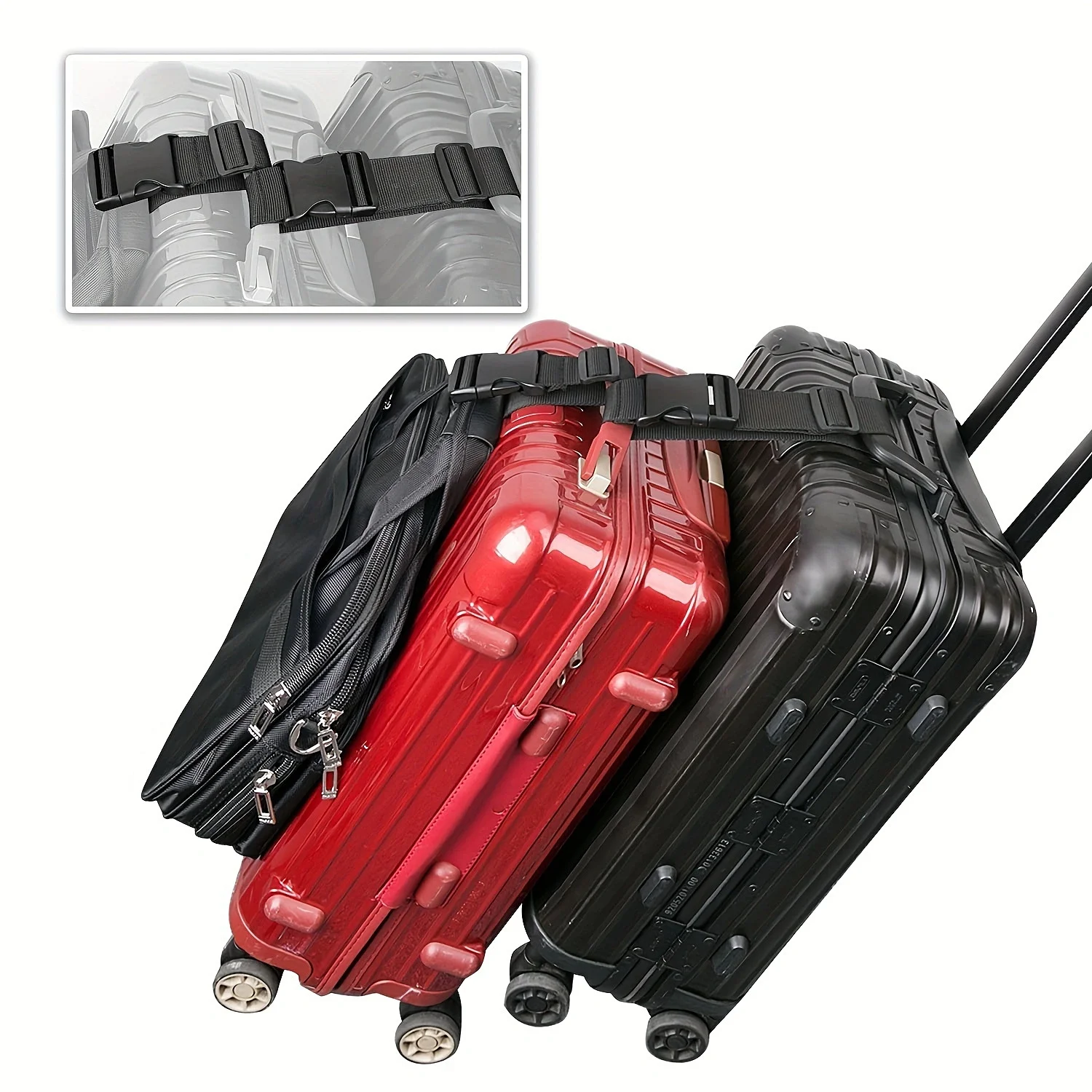 1pc Simple Adjustable Luggage  - Travel Accessories Luggage Straps 评论和价格