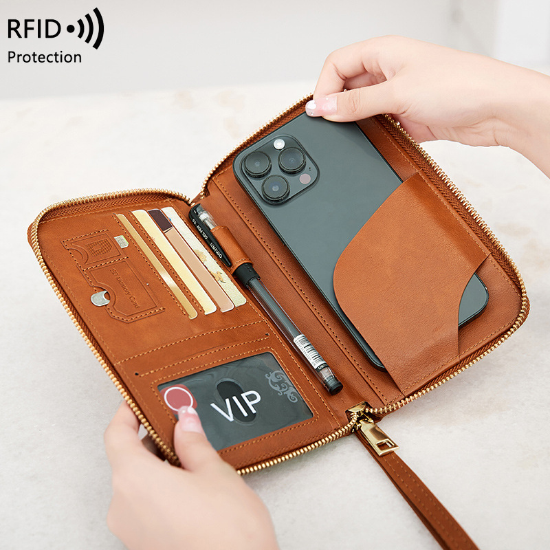 New Leather Passport Cover RFI - Travel Accessories For Plane 评论和价格