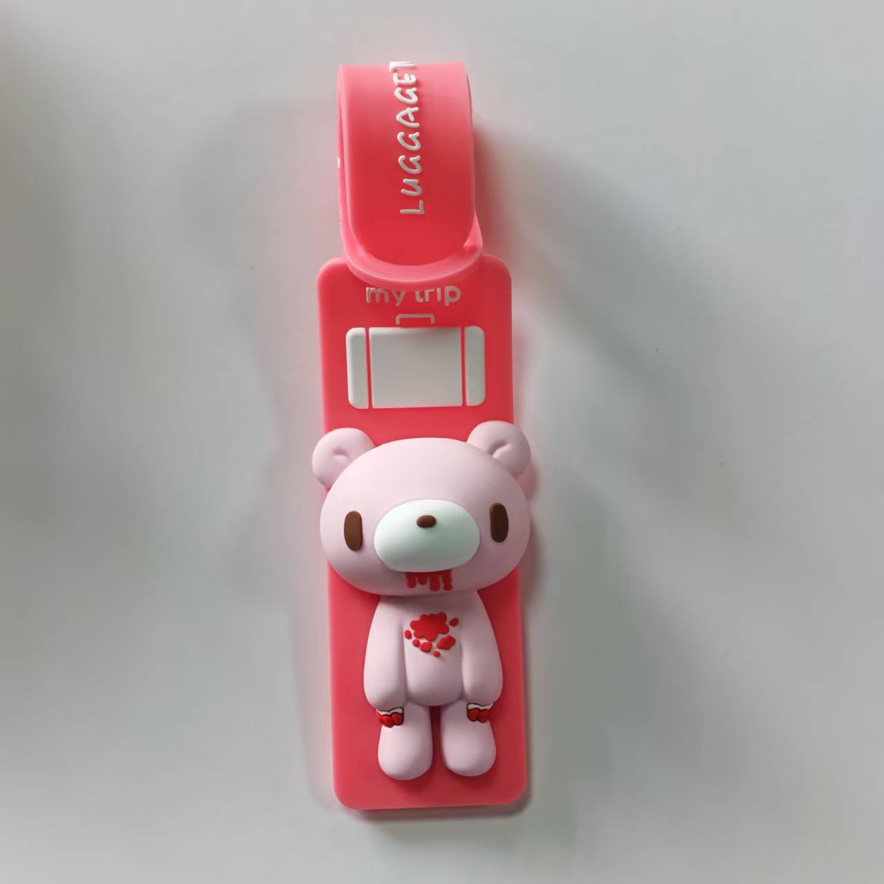 Cute Cartoon Bear Silicone Lug - Travel Accessories Luggage Straps 评论和价格