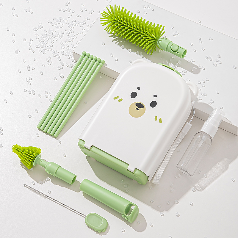 Travel Baby Bottle Brush Set - - Travel Accessories For 2 Year Old 评论和价格