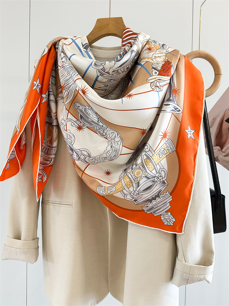 Luxury Brand Scarf Large Silk  - Travel Accessories Brand 评论和价格