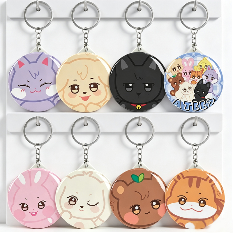 8pcs KPop ATEEZ Compact Keycha - Travel Accessories Wholesale 评论和价格