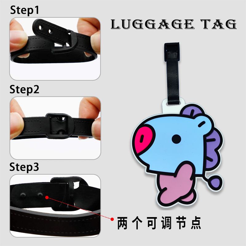 BT21 cartoon cute keychain Kaw - Travel Accessories Gifts 评论和价格