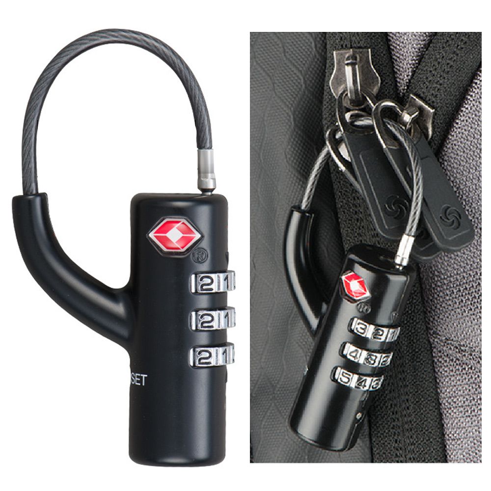 Waterproof Small Padlock Porta - Cable Lock Combination 评论和价格