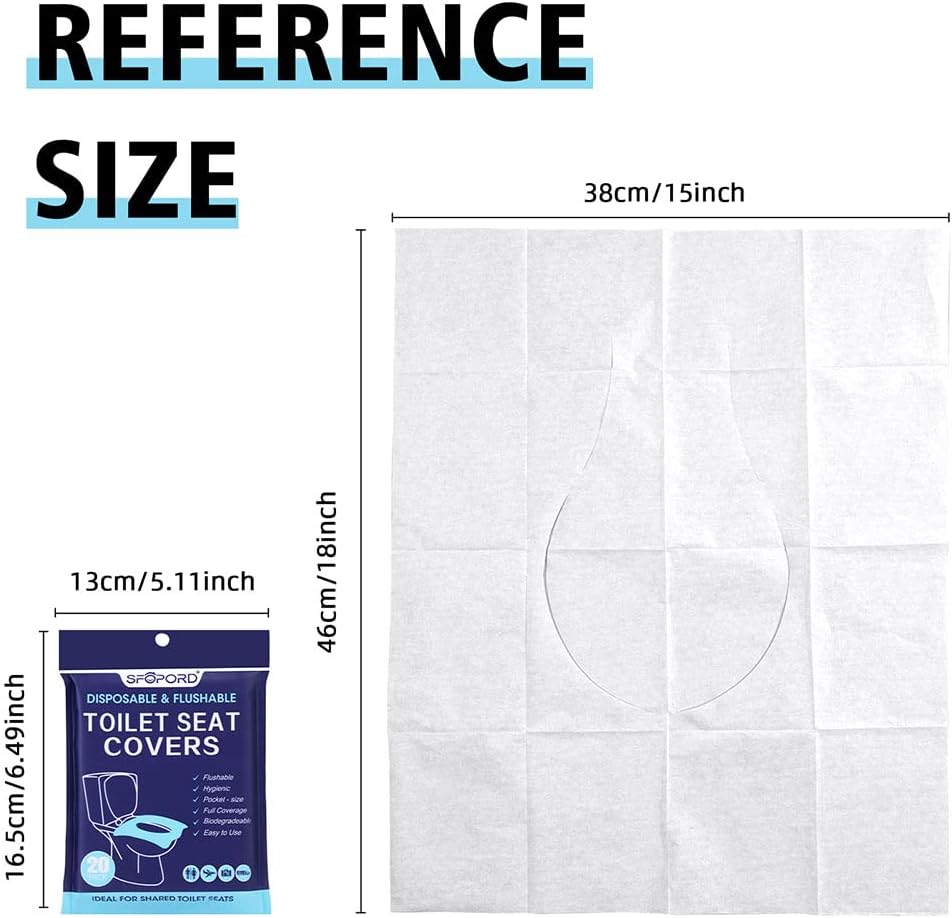 XL 100PCS Toilet Seat Covers D - Travel Accessories Essentials 评论和价格