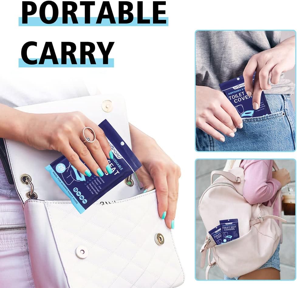 XL 100PCS Toilet Seat Covers D - Travel Accessories Essentials 评论和价格
