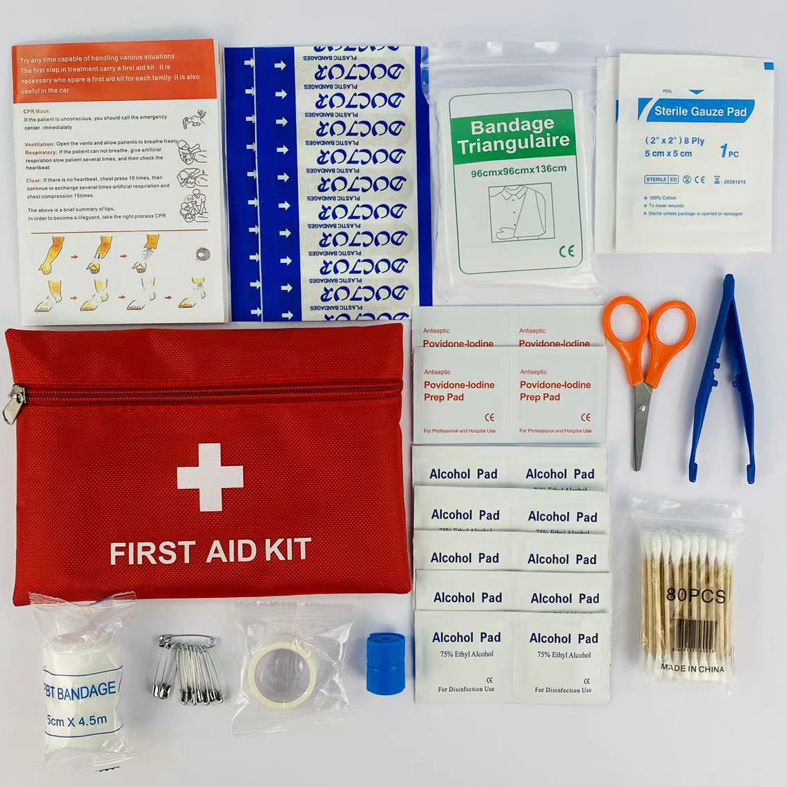 14pcs First Aid Kit Trauma Kit - Travel Accessories Essentials 评论和价格