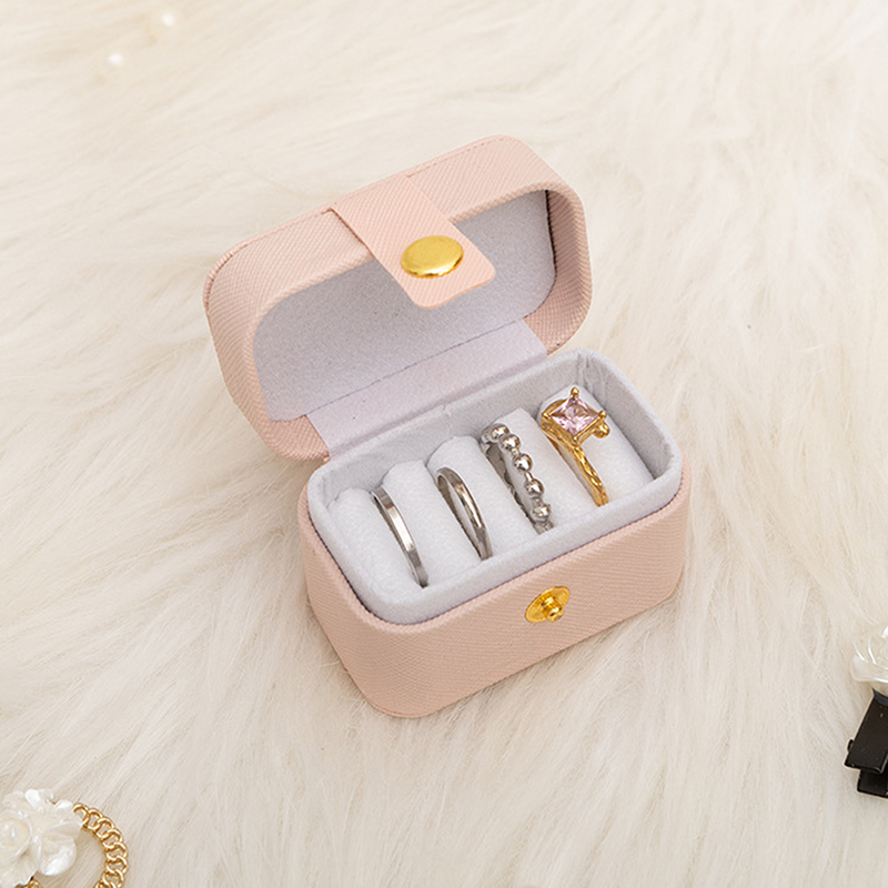 PU Leather Portable Jewelry Bo - Accessories Travel Jewelry Box 评论和价格