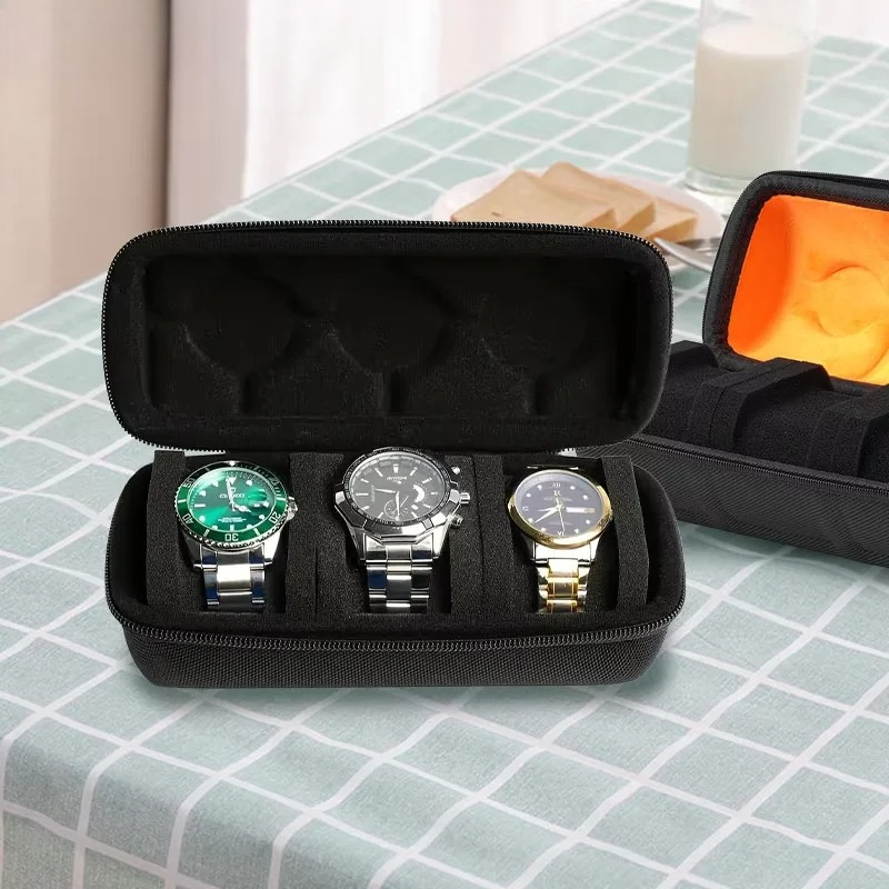 Travel Case for Watch with 3 S - Accessories Travel Jewelry Box 评论和价格