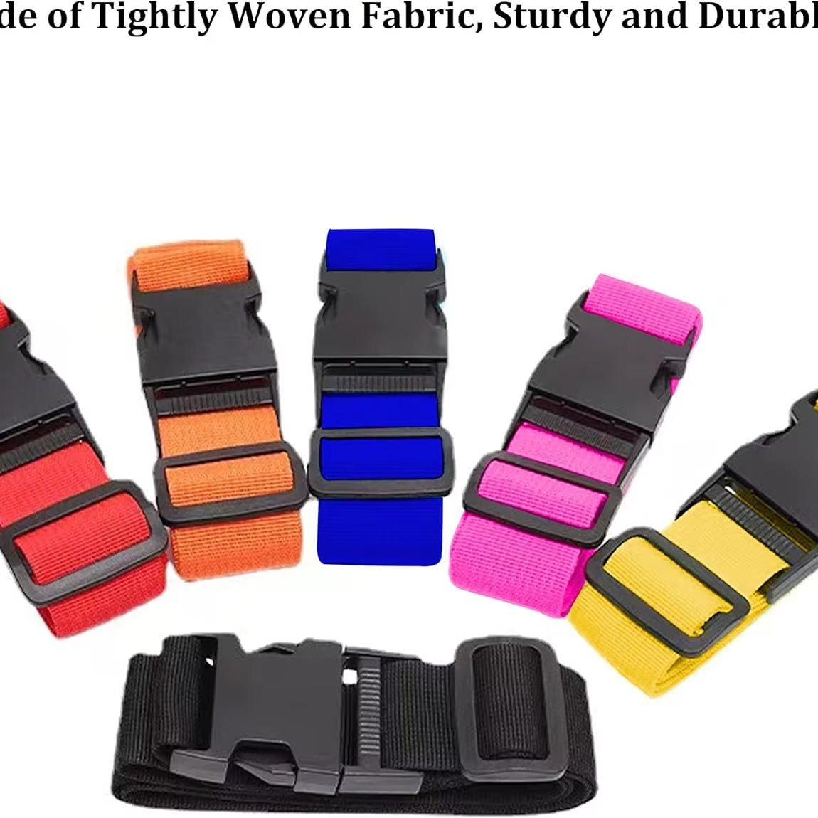 Bright Color Adjustable Luggag - Travel Accessories Luggage Straps 评论和价格