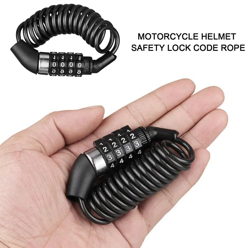 For Motorcycle Bicycle Anti-Th - Cable Lock Combination 评论和价格