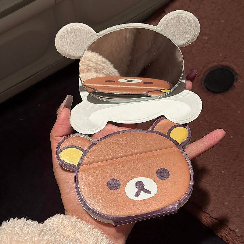 Rilakkuma Folding Makeup Mirro - Travel Accessories Gifts 评论和价格