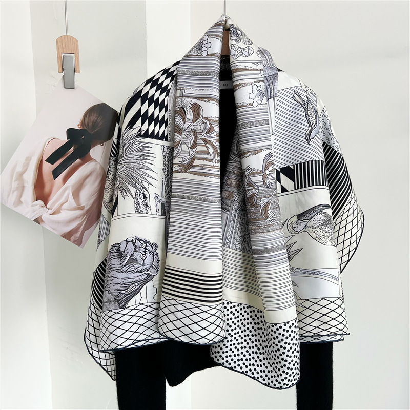Large Silk Scarfs Brands Desig - Travel Accessories Brand 评论和价格