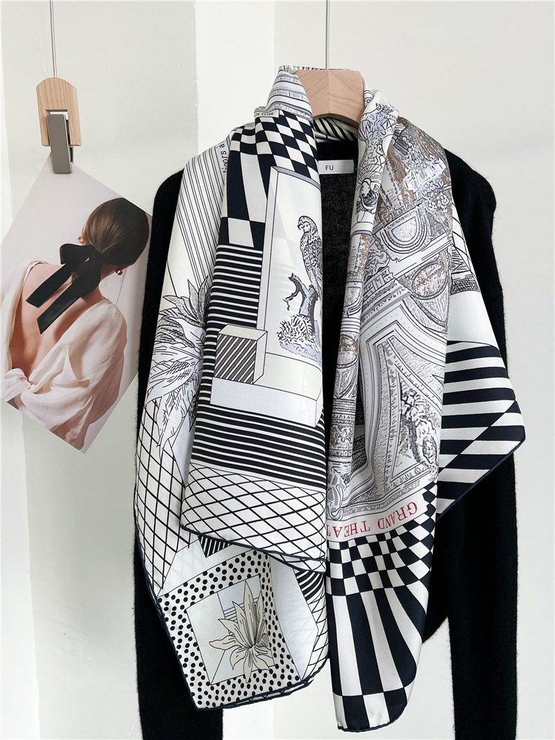 Large Silk Scarfs Brands Desig - Travel Accessories Brand 评论和价格