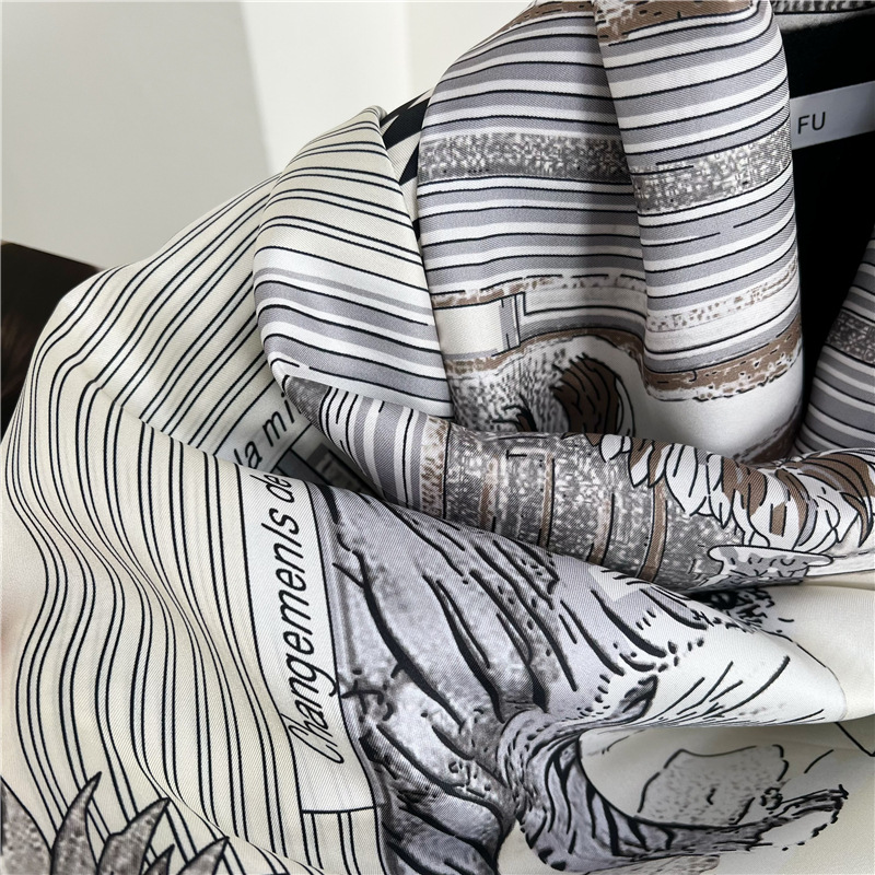 Large Silk Scarfs Brands Desig - Travel Accessories Brand 评论和价格