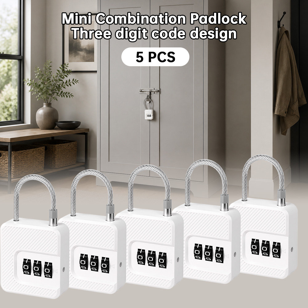Mini 3 Digit Steel Cable Combi - Cable Lock Combination 评论和价格