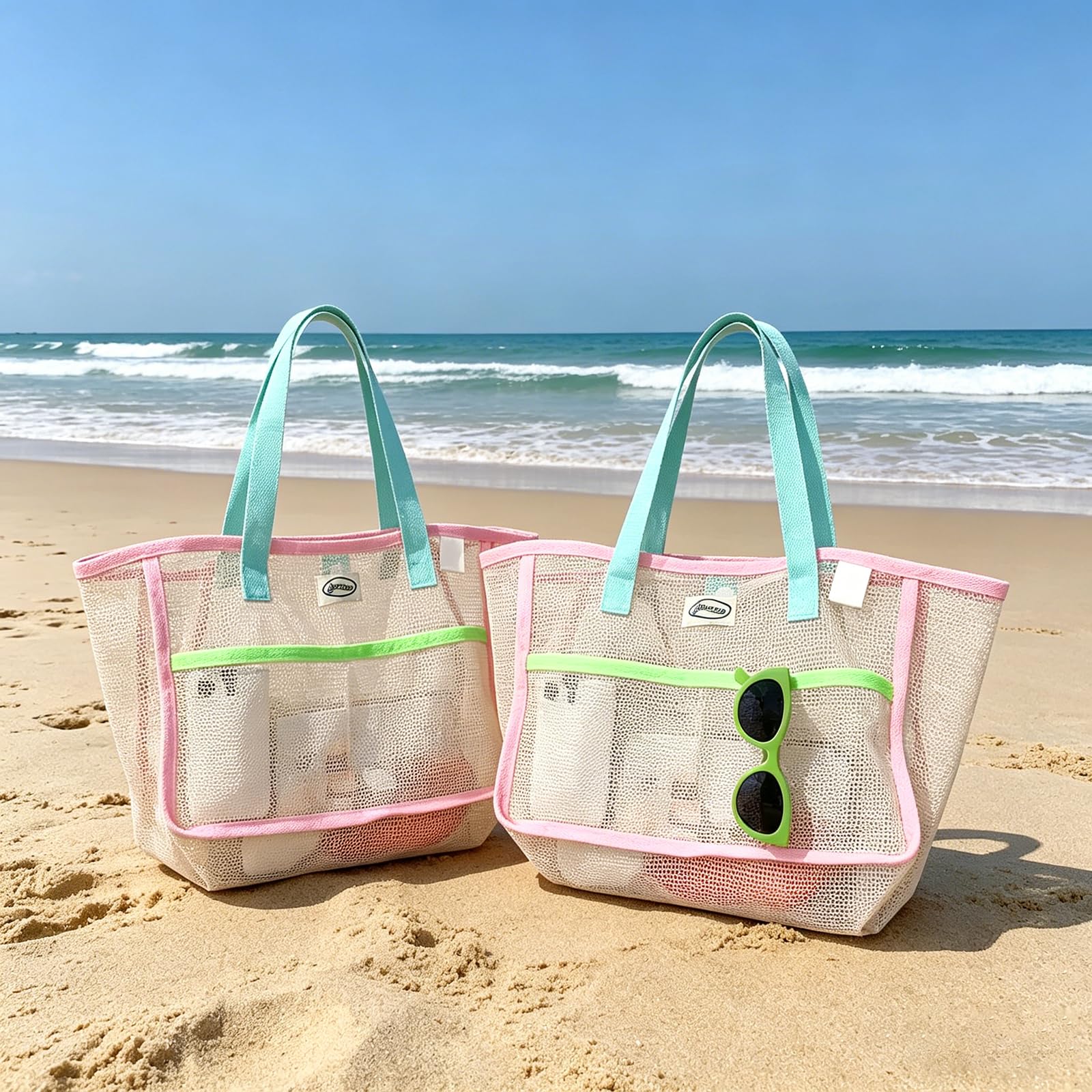 Beach Bags for Women Colorful  - Travel Accessories Gifts 评论和价格