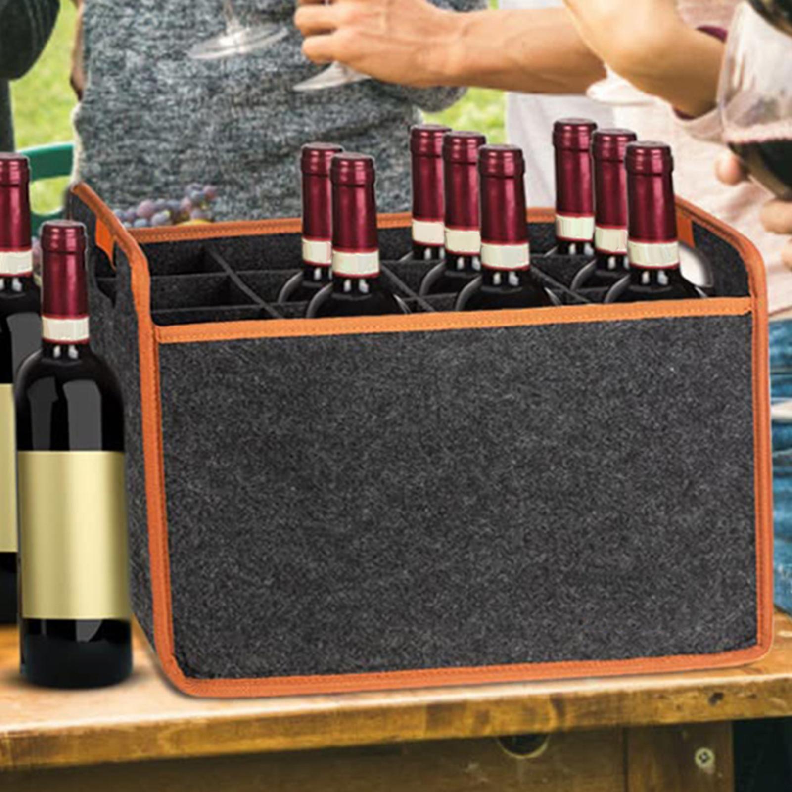 Wine Travel Bag 12-Bottle Felt - Travel Accessories Wholesale 评论和价格