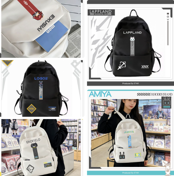 Game Arknights Cartoon Backpac - Travel Accessories Present 评论和价格