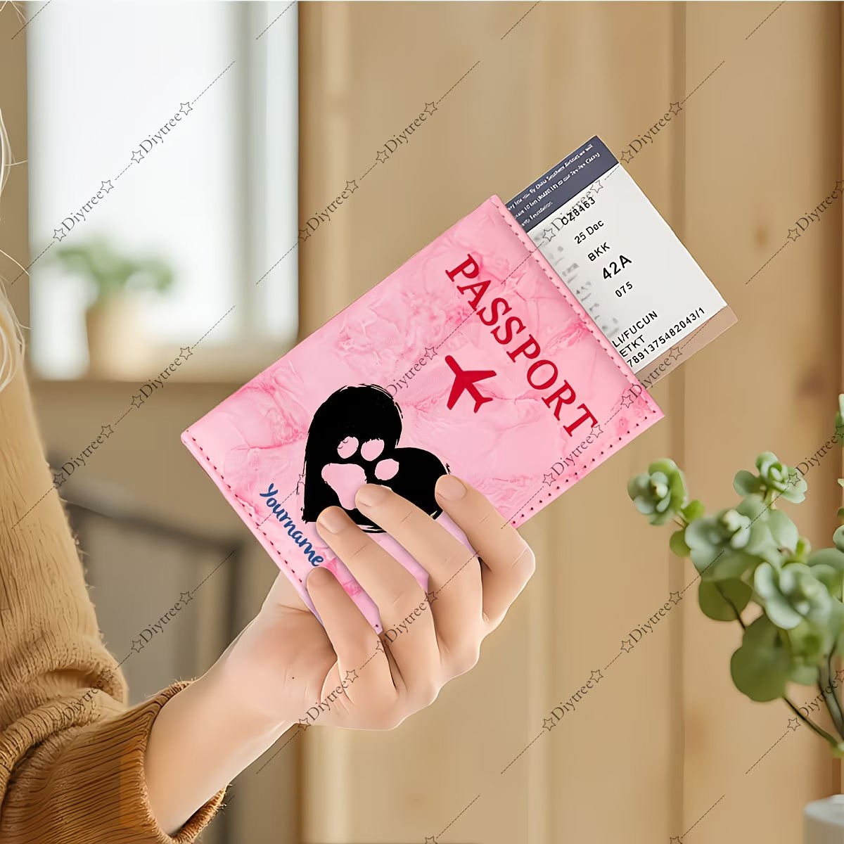 Custom Heart And Paw Print Pet - Travel Accessories Essentials 评论和价格