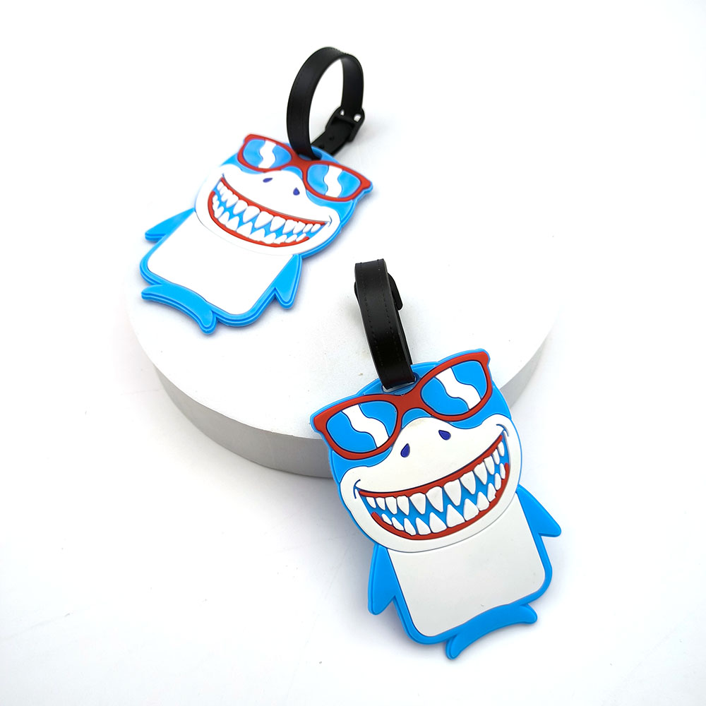 1PCS Cute Shark Luggage Tag Bo - Travel Accessories Essentials 评论和价格