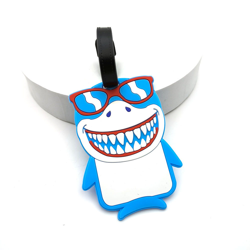1PCS Cute Shark Luggage Tag Bo - Travel Accessories Essentials 评论和价格