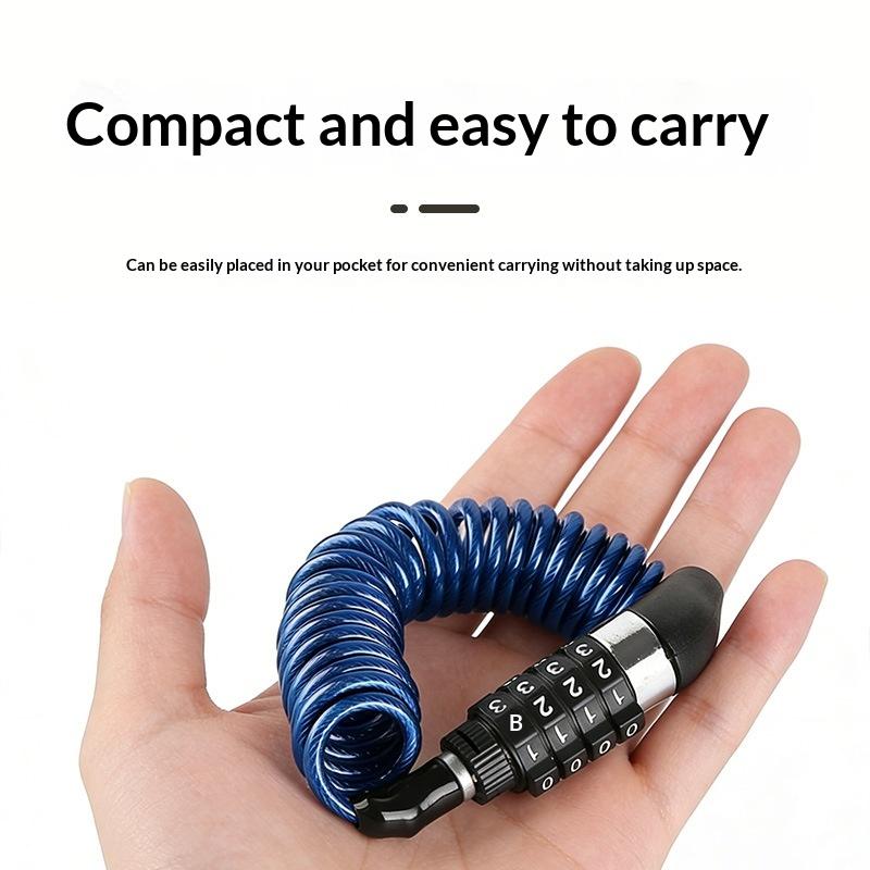 Motorcycle Helmet Lock Cable 4 - Cable Lock Combination 评论和价格