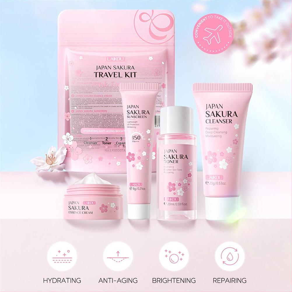 Sakura Skin Care Set facial Cl - Travel Accessories Gifts 评论和价格