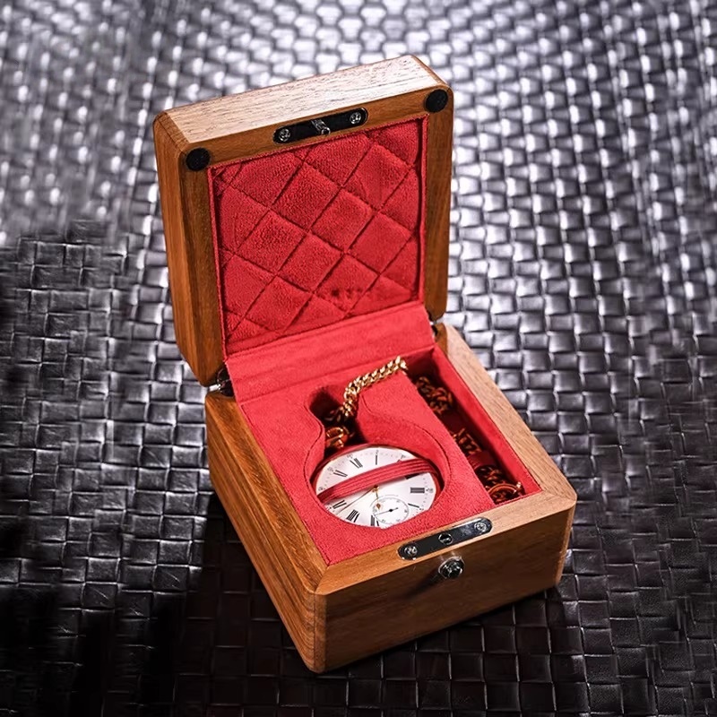 Custom LOGO Wood Portable Shoc - Accessories Travel Jewelry Box 评论和价格