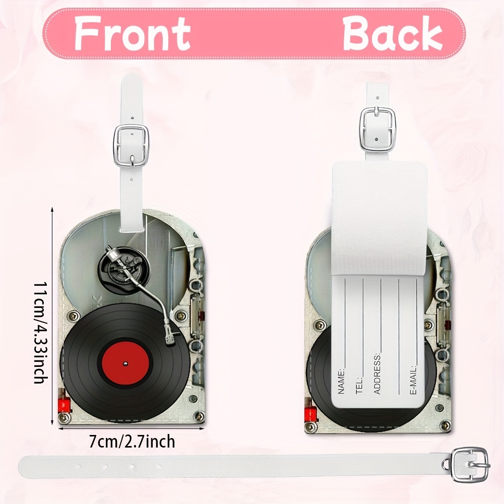 Vintage Vinyl Record Player Lu - Travel Accessories Luggage Straps 评论和价格