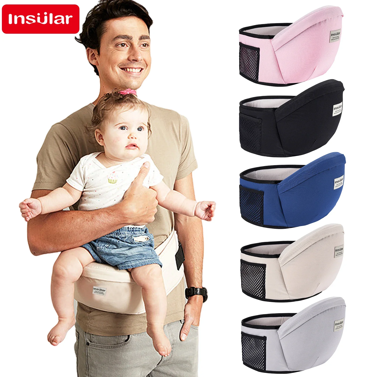 Thickened Baby Hip Seat Carrie - Travel Accessories For 2 Year Old 评论和价格